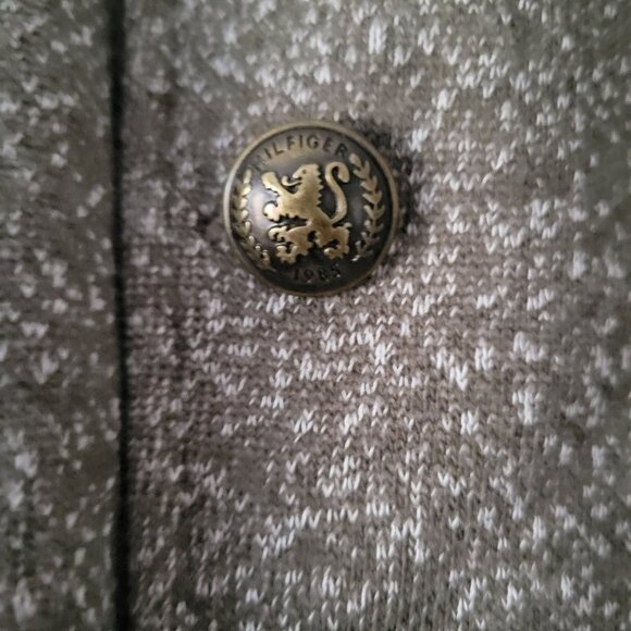 Tommy Hilfiger Tweed Open Front Cardigan Military Jacket, Women’s M, Olive Green - Picture 3 of 9